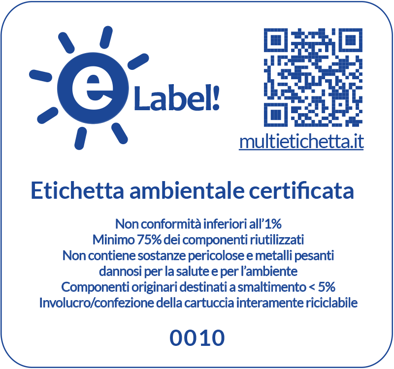 Etichetta eLabel 0010 completa