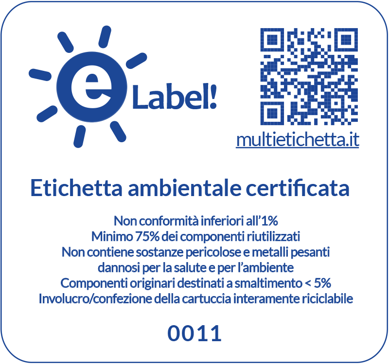Etichetta eLabel 0011 completa