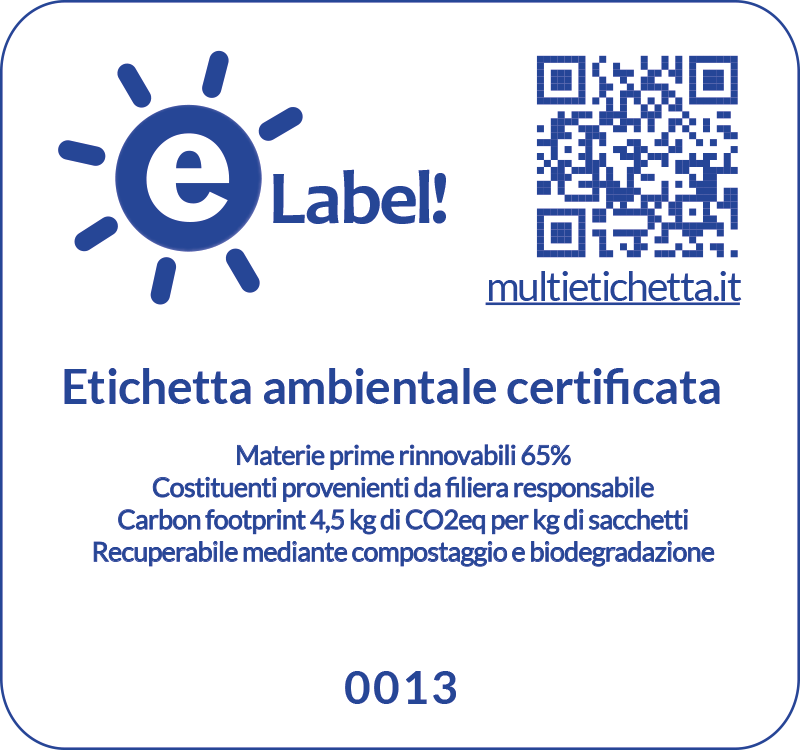 Etichetta eLabel 0013 completa