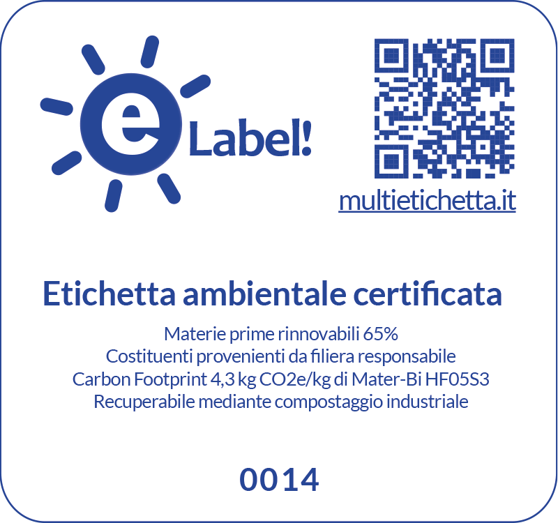 Etichetta eLabel 0014 completa