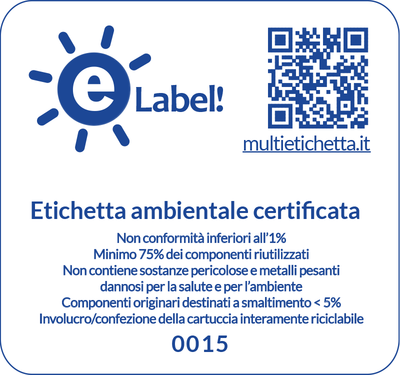 Etichetta eLabel 0015 completa