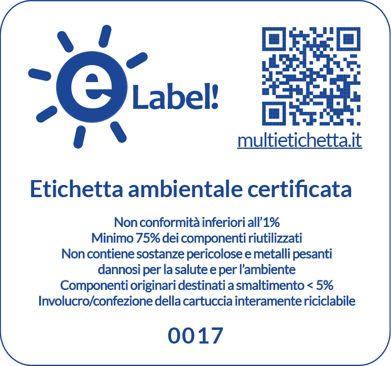 Etichetta eLabel 0017 completa